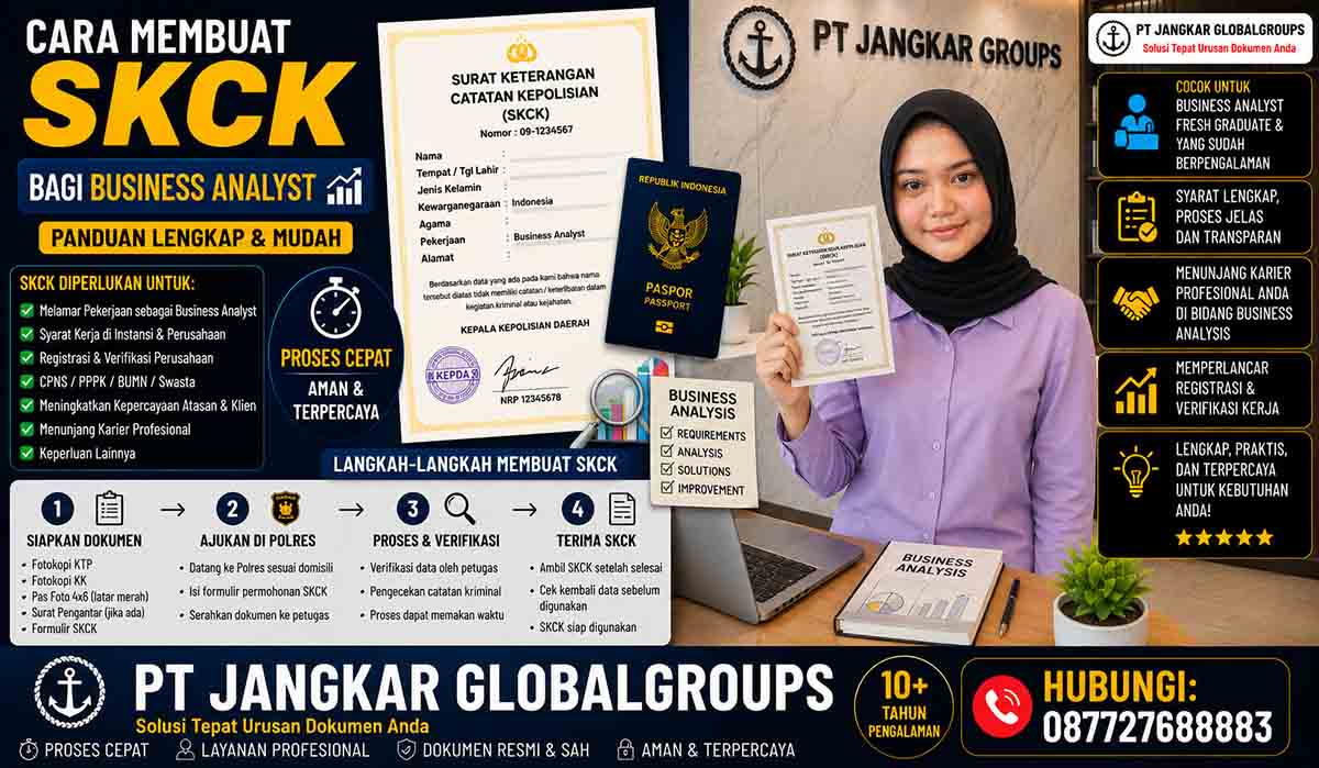 Cara Membuat SKCK bagi Business Analyst