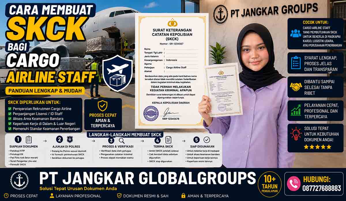 Cara Membuat SKCK bagi Cargo Airline Staff