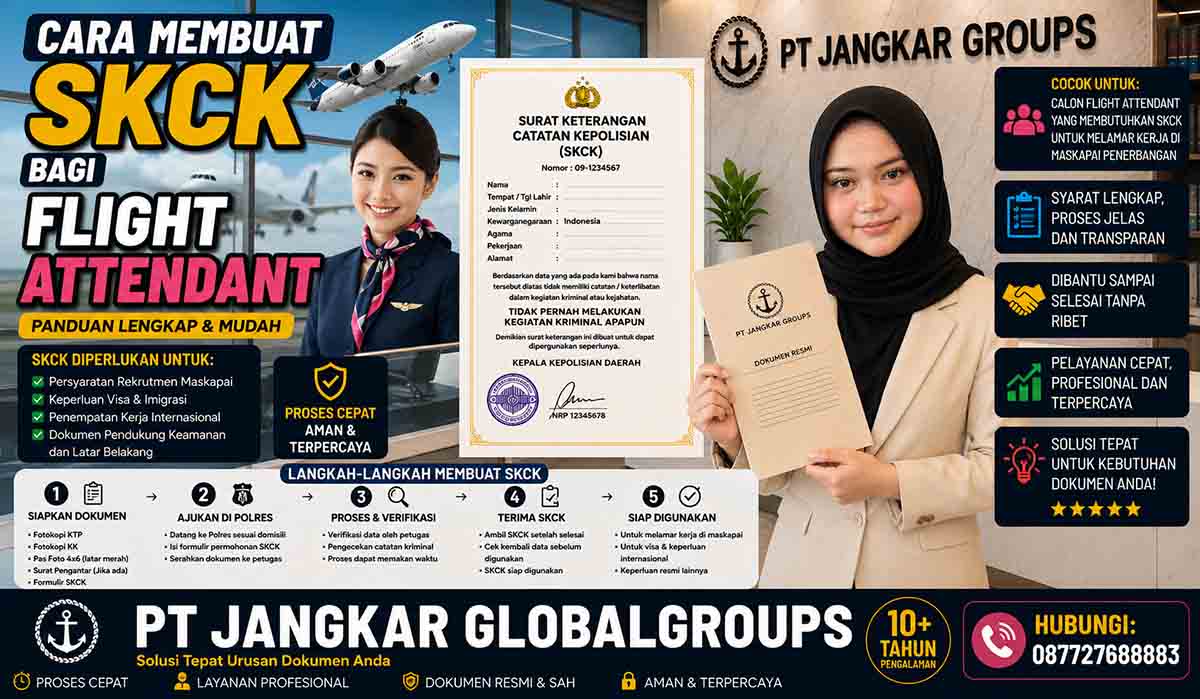 Cara Membuat SKCK bagi Flight Attendant
