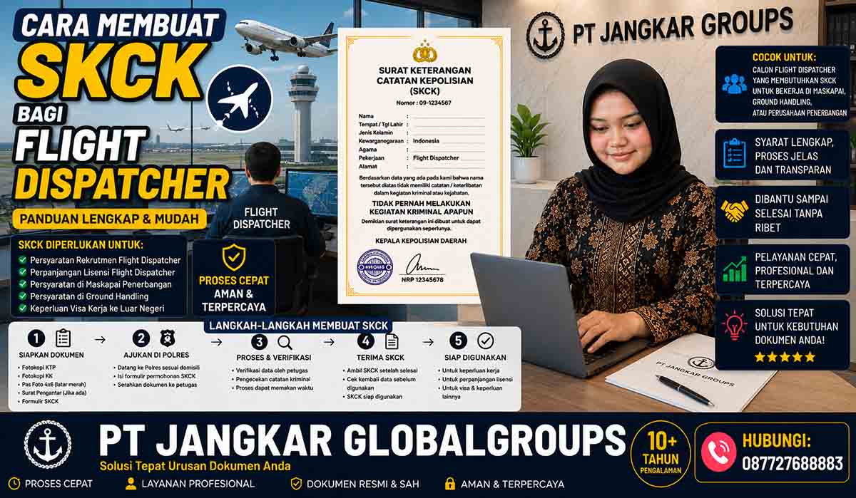 Cara Membuat SKCK bagi Flight Dispatcher