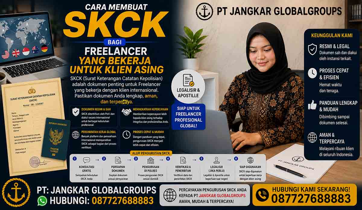 Cara Membuat SKCK bagi Freelancer yang Bekerja Klien Asing