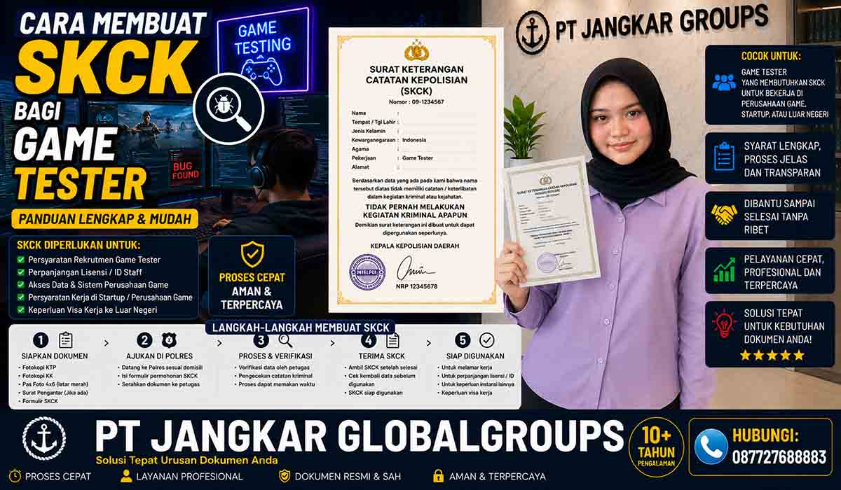 Cara Membuat SKCK bagi Game Tester