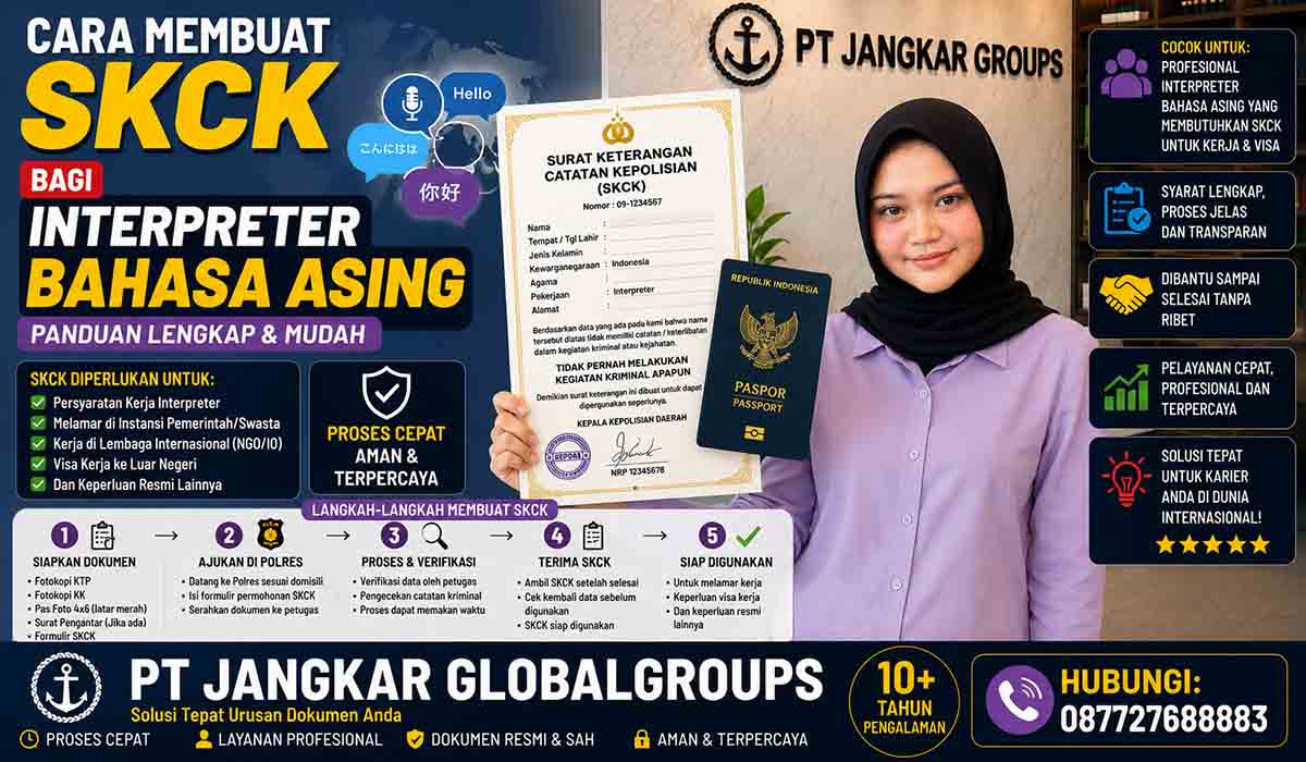 Cara Membuat SKCK bagi Interpreter Bahasa Asing