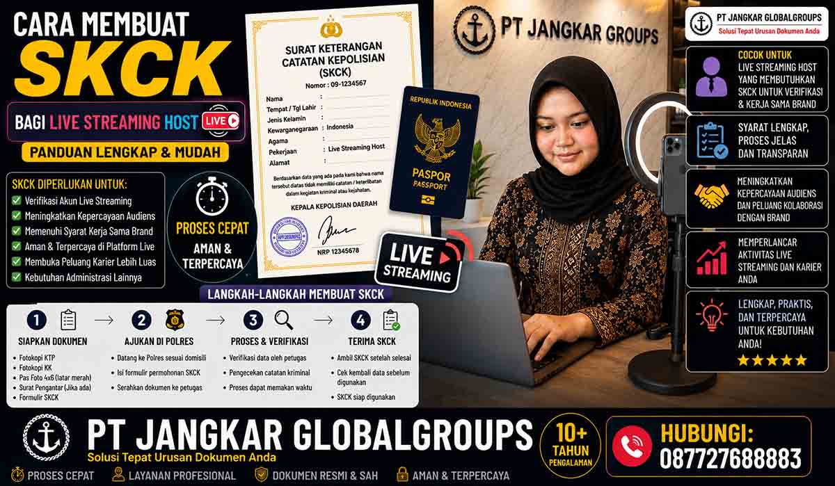 Cara Membuat SKCK bagi Live Streaming Host