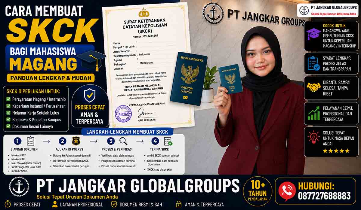 Cara Membuat SKCK bagi Mahasiswa Magang
