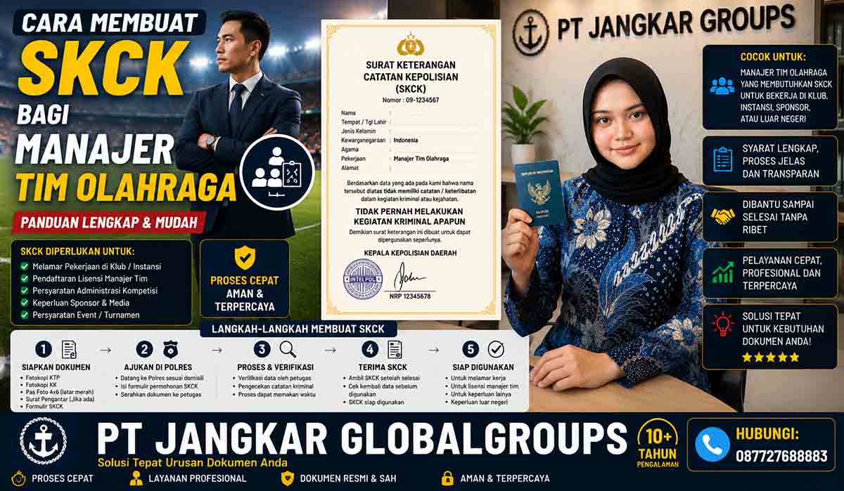 Cara Membuat SKCK bagi Manajer Tim Olahraga