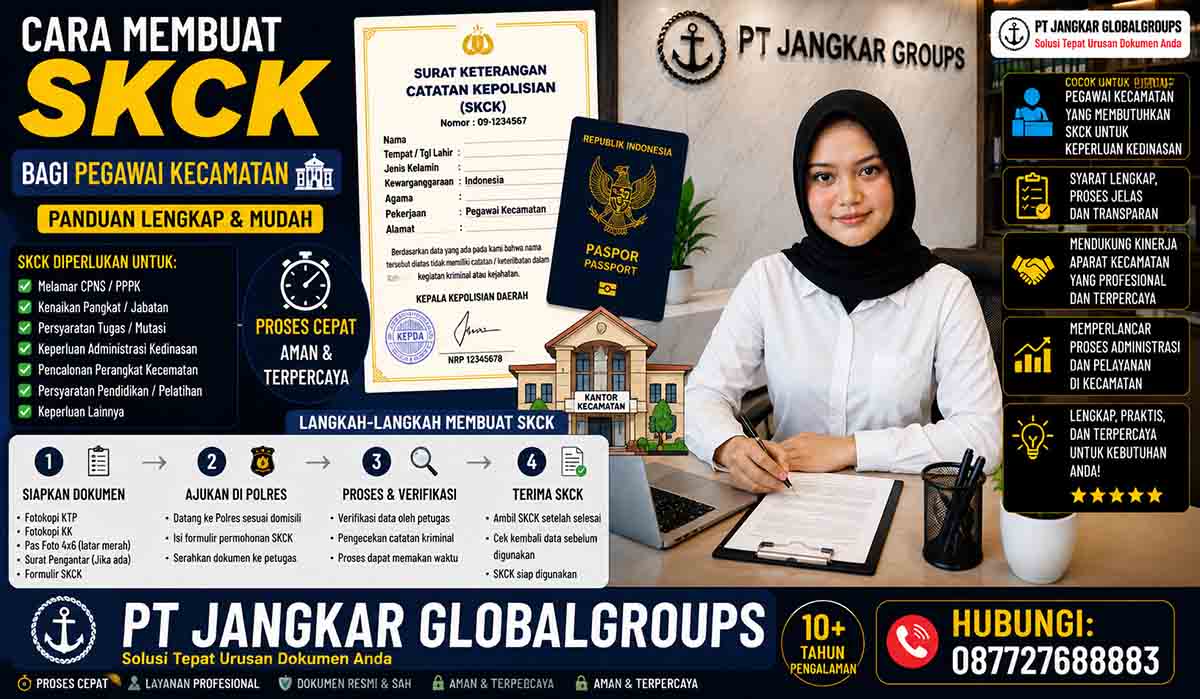 Cara Membuat SKCK bagi Pegawai Kecamatan