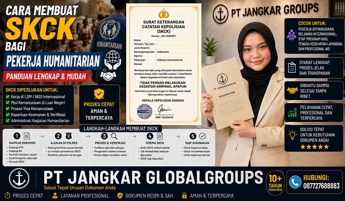 Cara Membuat SKCK bagi Pekerja Humanitarian