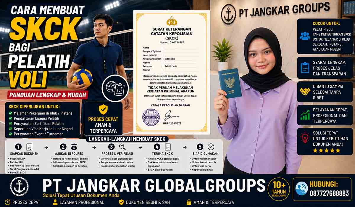 Cara Membuat SKCK bagi Pelatih Voli