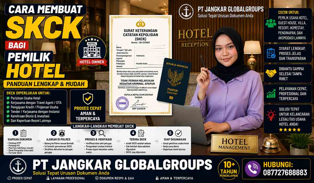 Cara Membuat SKCK bagi Pemilik Hotel