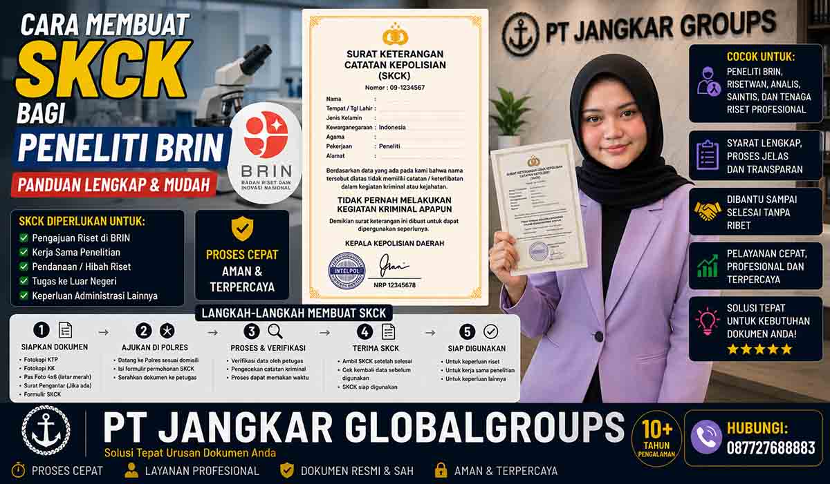 Cara Membuat SKCK bagi Peneliti BRIN