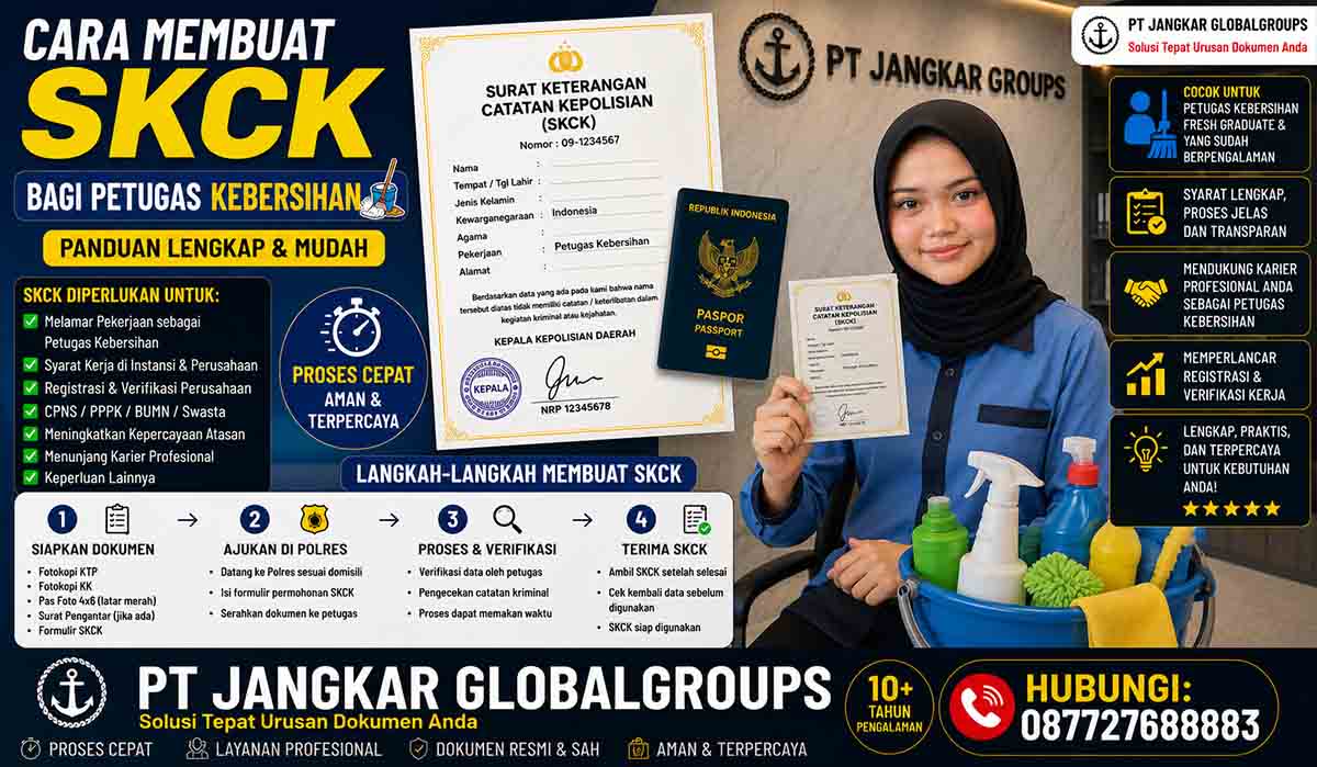 Cara Membuat SKCK bagi Petugas Kebersihan