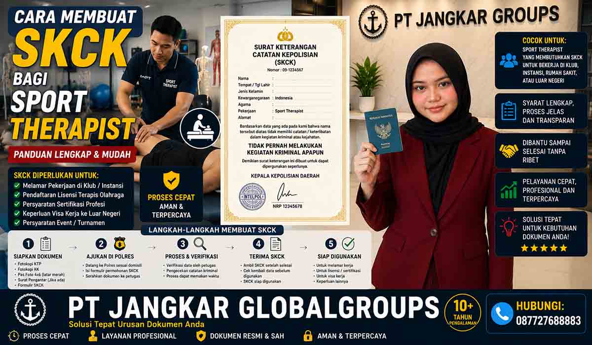 Cara Membuat SKCK bagi Sport Therapist