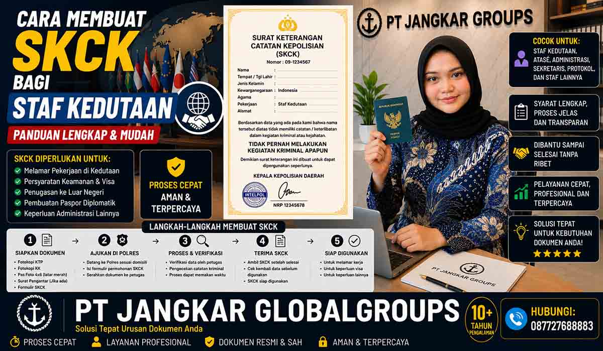 Cara Membuat SKCK bagi Staf Kedutaan