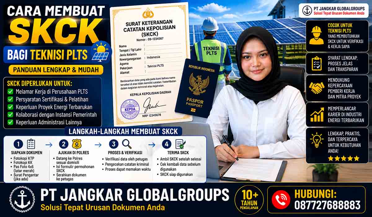 Cara Membuat SKCK bagi Teknisi PLTS