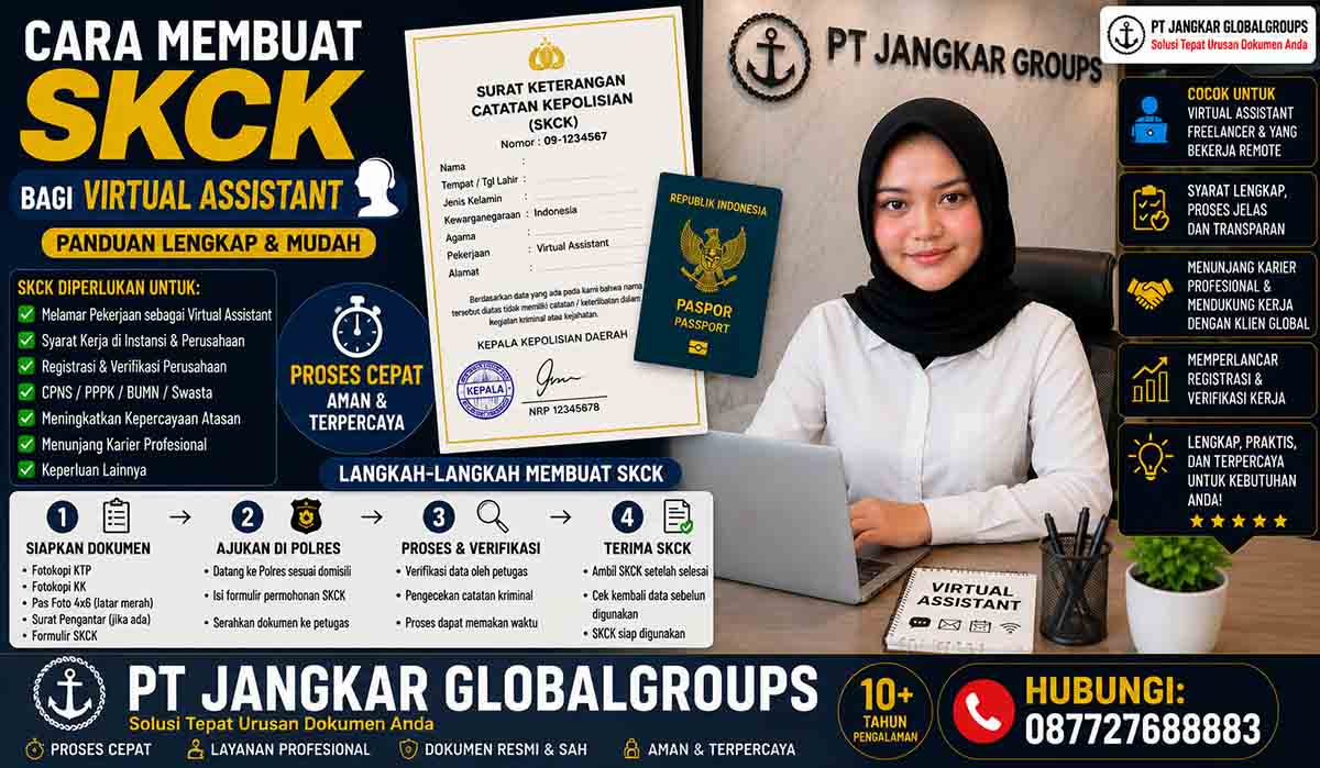Cara Membuat SKCK bagi Virtual Assistant