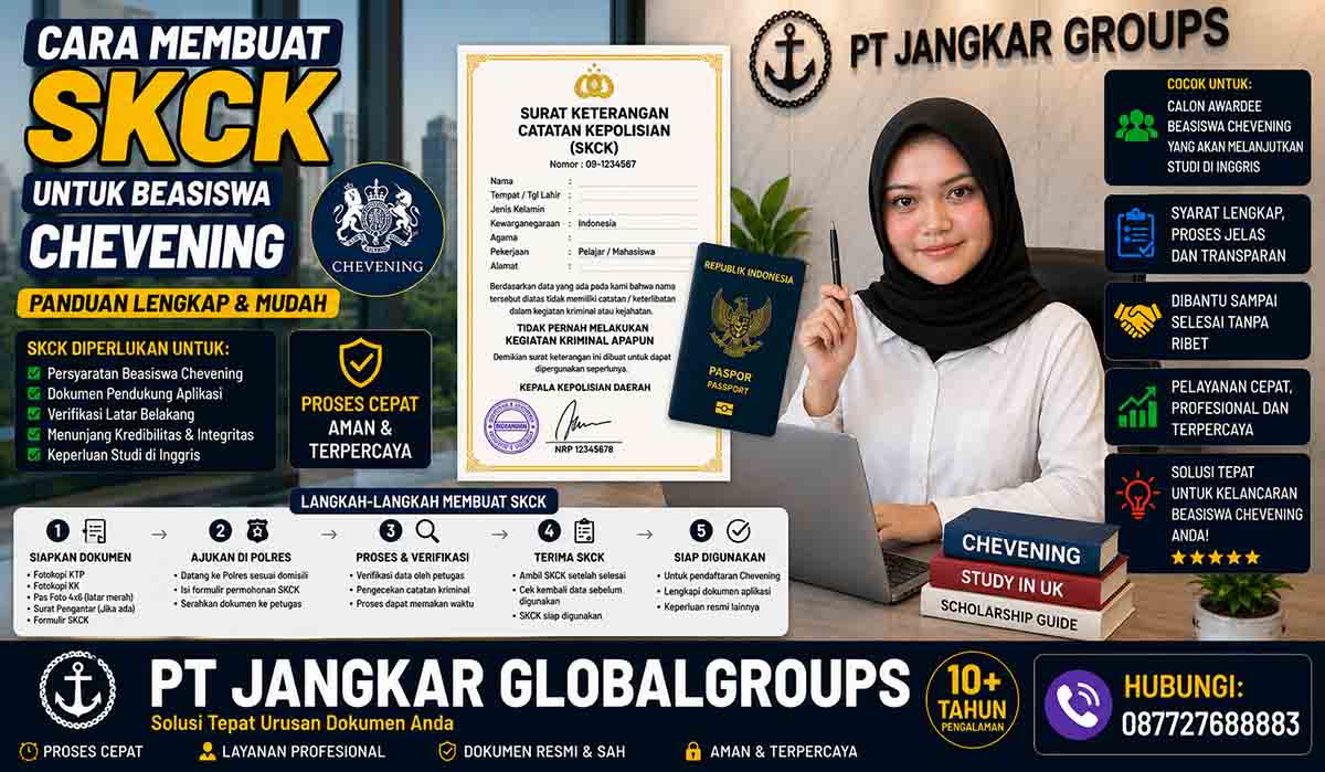 Cara Membuat SKCK untuk Beasiswa Chevening