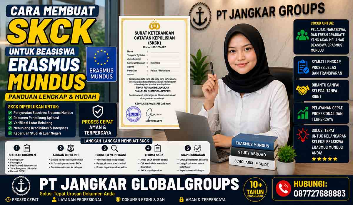 Cara Membuat SKCK untuk Beasiswa Erasmus Mundus