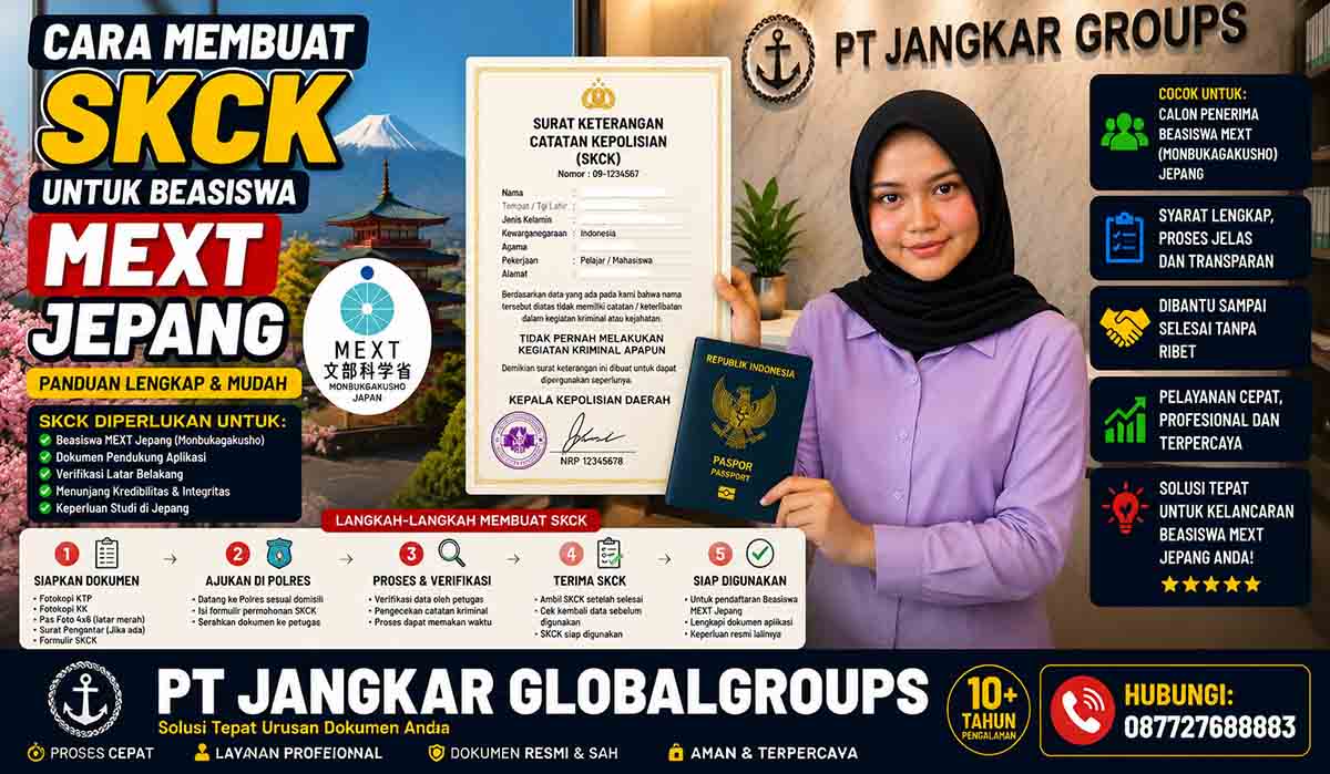 Cara Membuat SKCK untuk Beasiswa MEXT Jepang