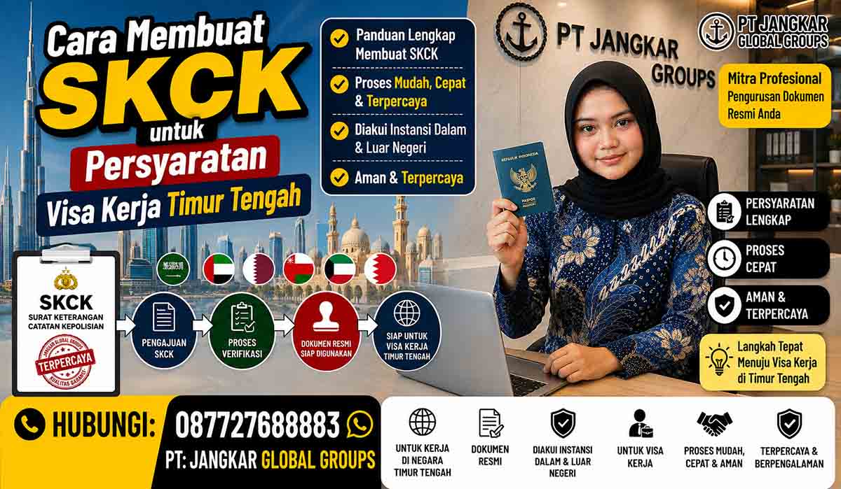 Cara Membuat SKCK untuk Persyaratan Visa Kerja Timur Tengah