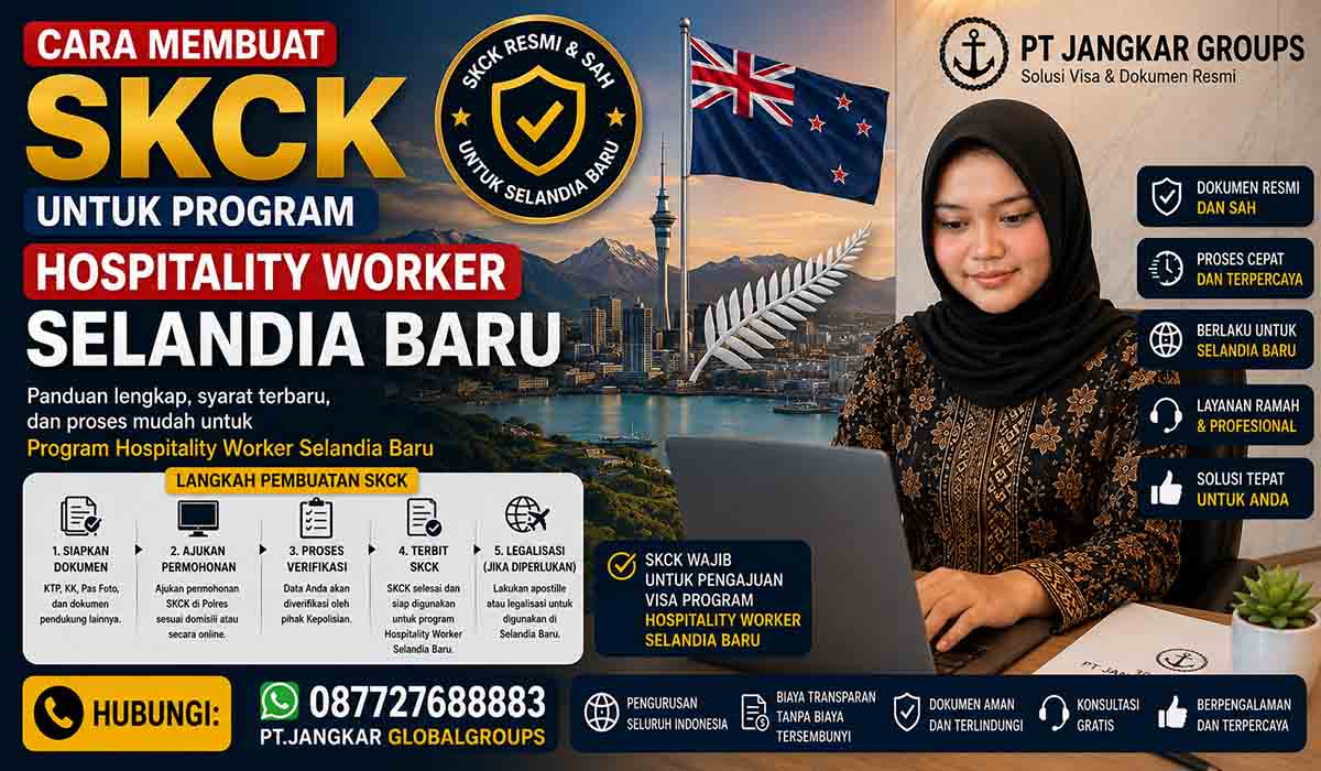 Cara Membuat SKCK untuk Program Hospitality Worker Selandia Baru
