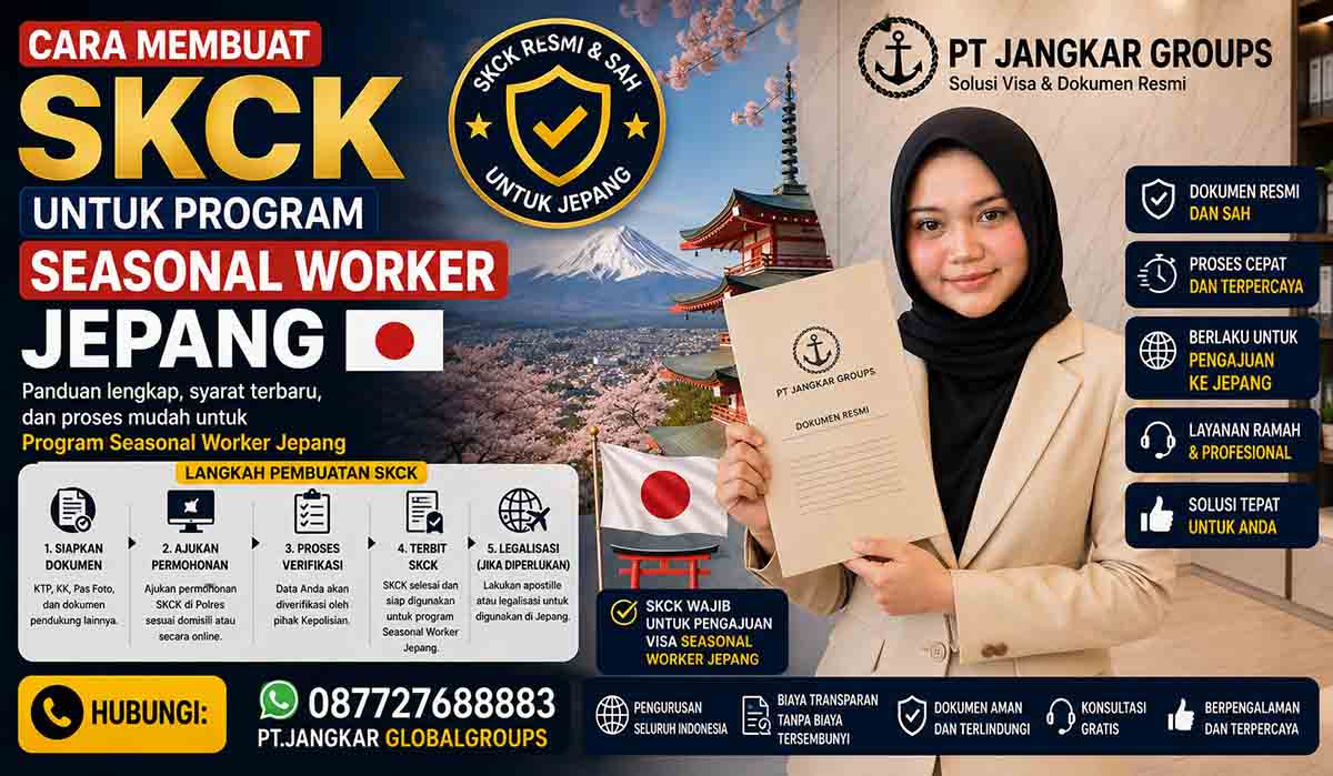 Cara Membuat SKCK untuk Program Seasonal Worker Jepang