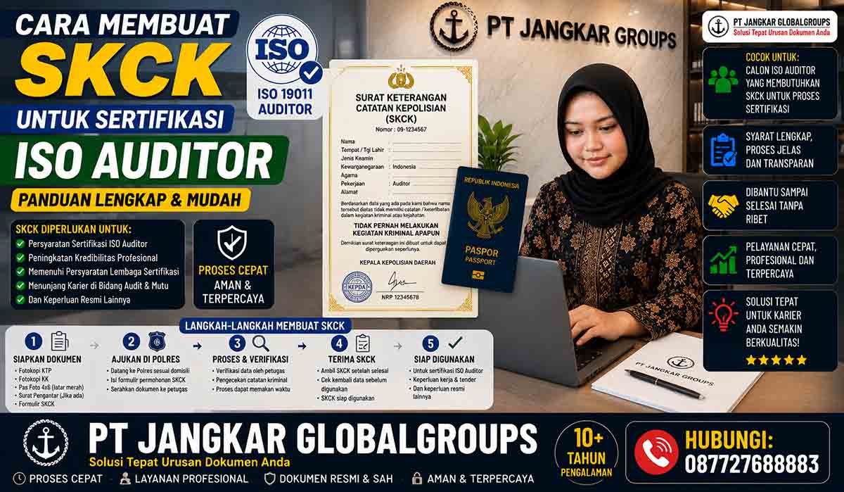 Cara Membuat SKCK untuk Sertifikasi ISO Auditor