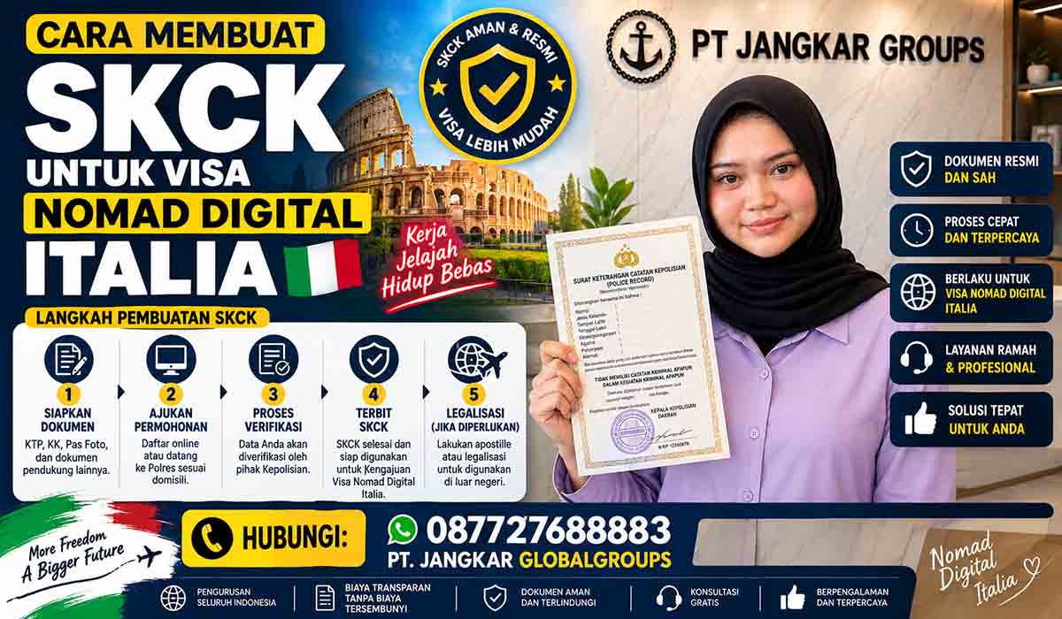Cara Membuat SKCK untuk Visa Nomad Digital Italia