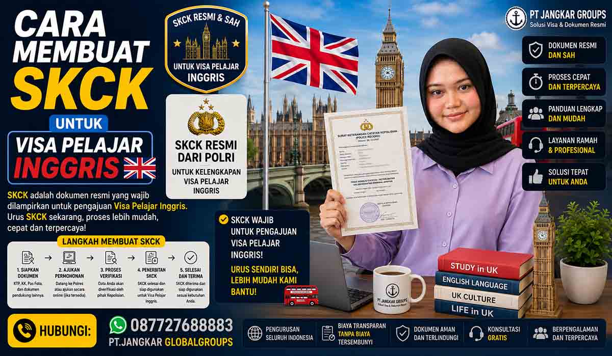 Cara Membuat SKCK untuk Visa Pelajar Inggris