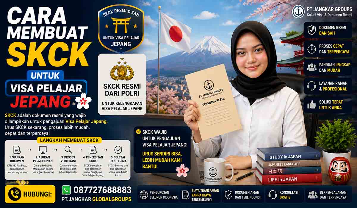 Cara Membuat SKCK untuk Visa Pelajar Jepang