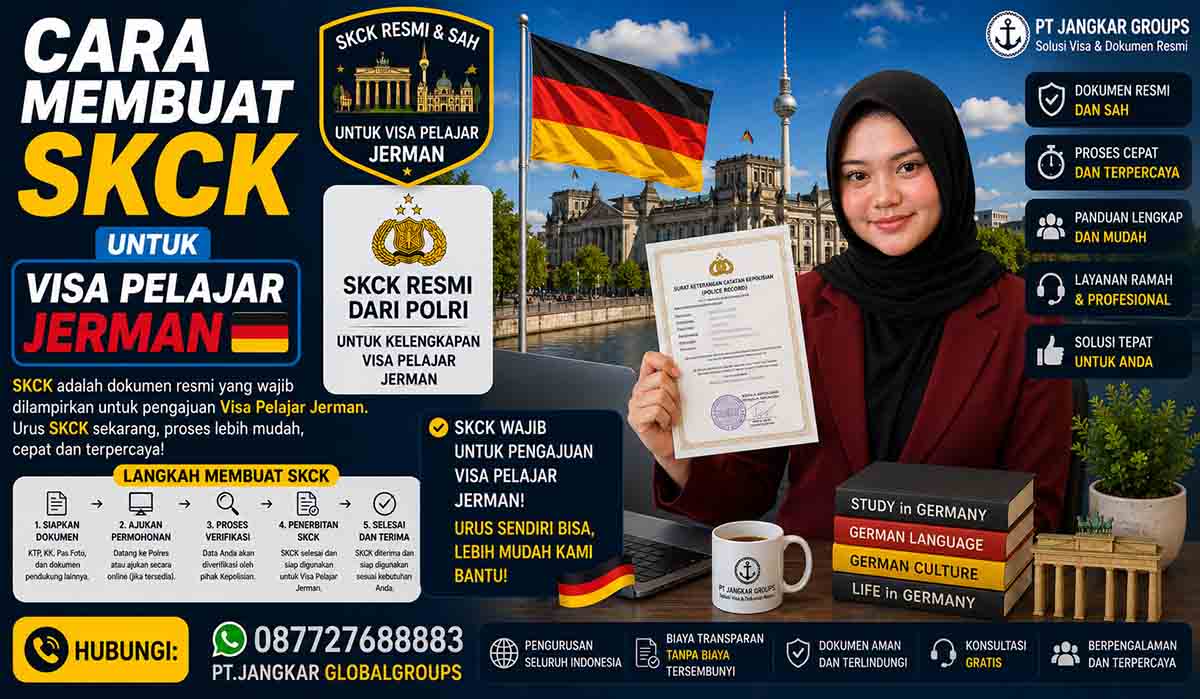 Cara Membuat SKCK untuk Visa Pelajar Jerman