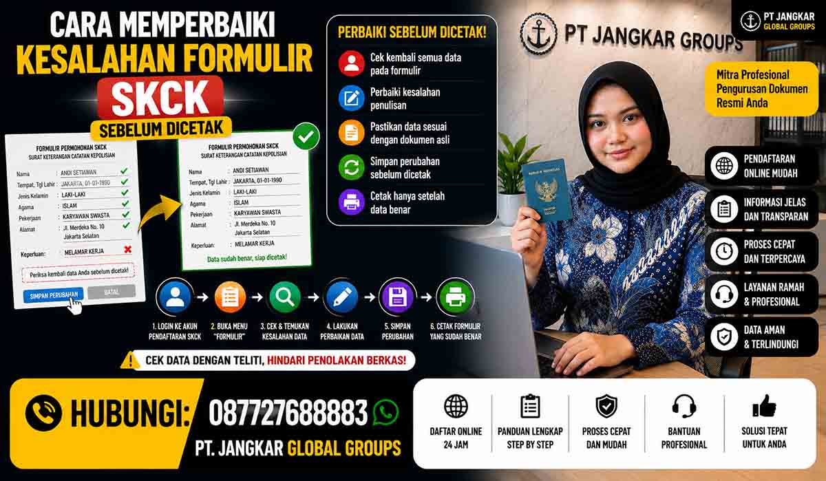 Cara Memperbaiki Kesalahan Formulir SKCK Sebelum Dicetak