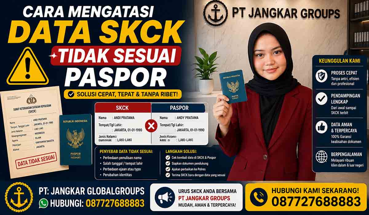 Cara Mengatasi Data SKCK Tidak Sesuai Paspor