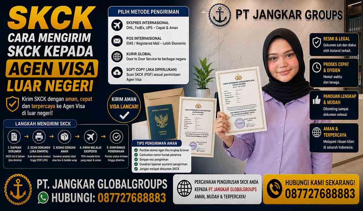 Cara Mengirim SKCK kepada Agen Visa Luar Negeri