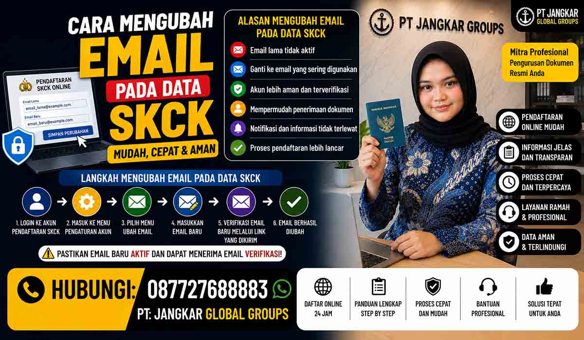 Cara Mengubah Email pada Data SKCK
