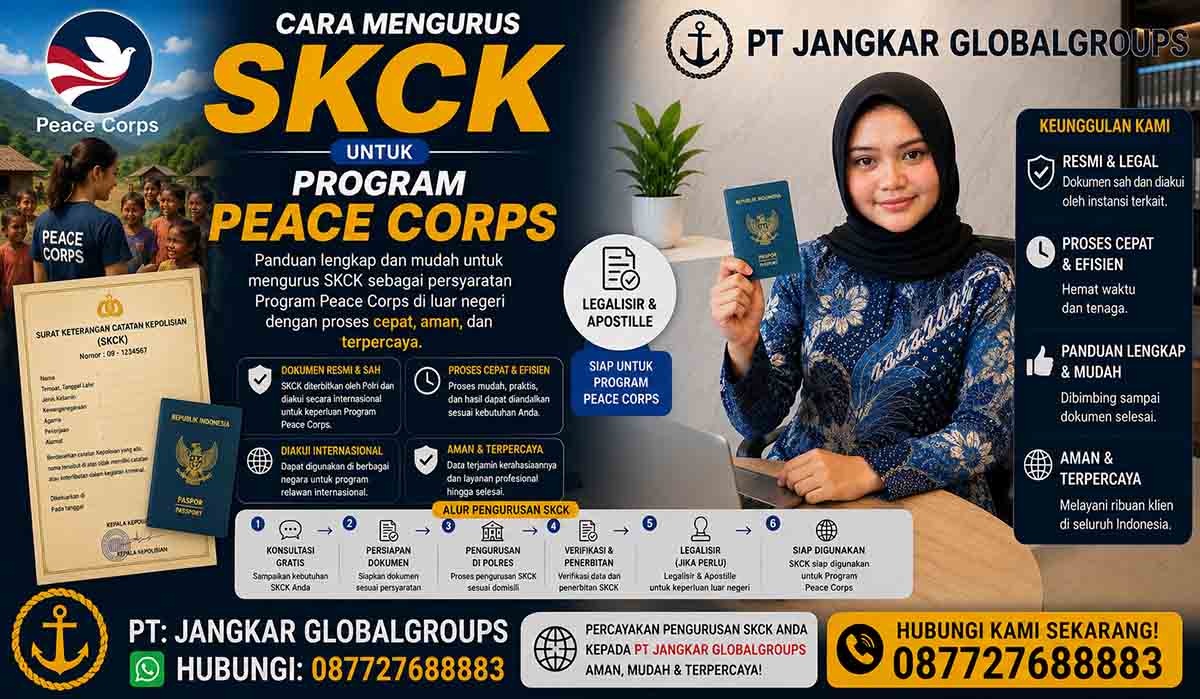 Cara Mengurus SKCK untuk Program Peace Corps
