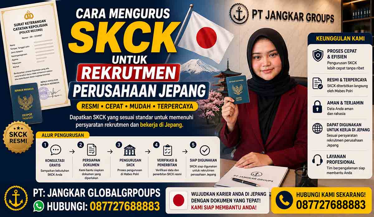 Cara Mengurus SKCK untuk Rekrutmen Perusahaan Jepang