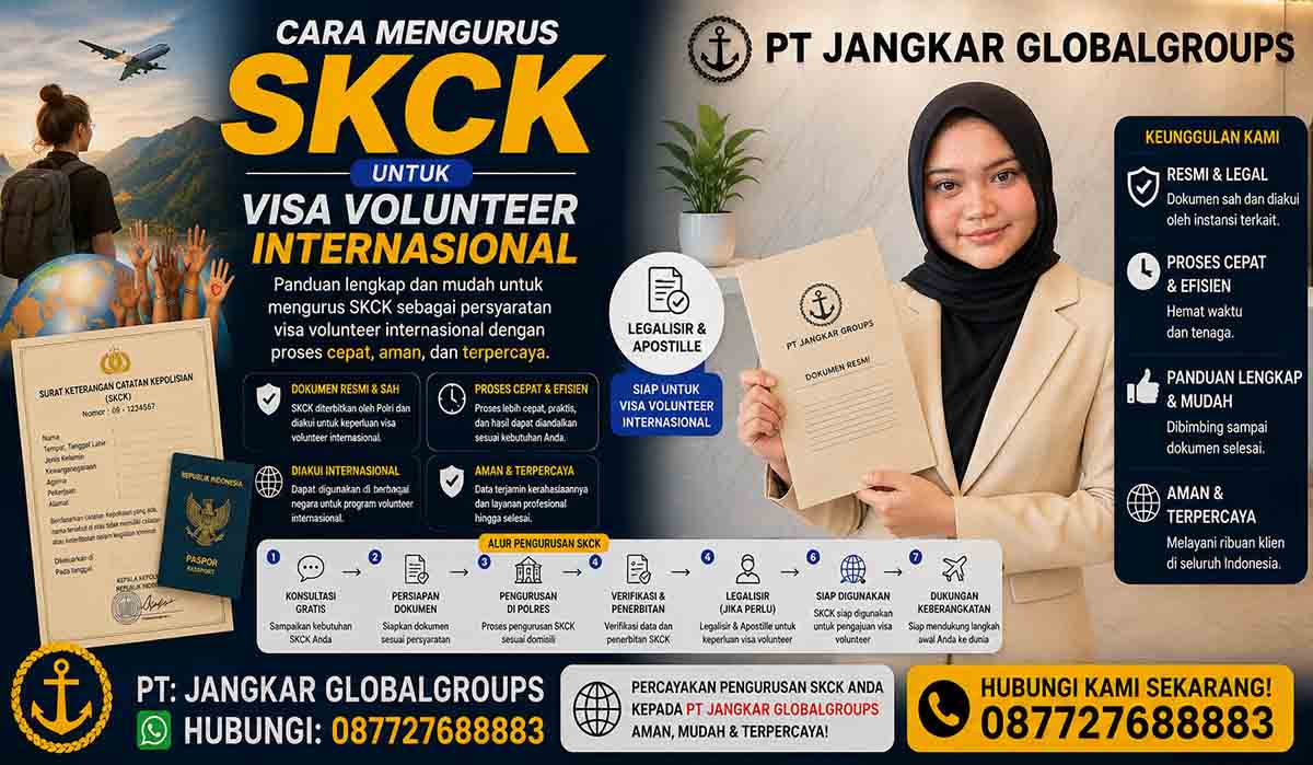 Cara Mengurus SKCK untuk Visa Volunteer Internasional