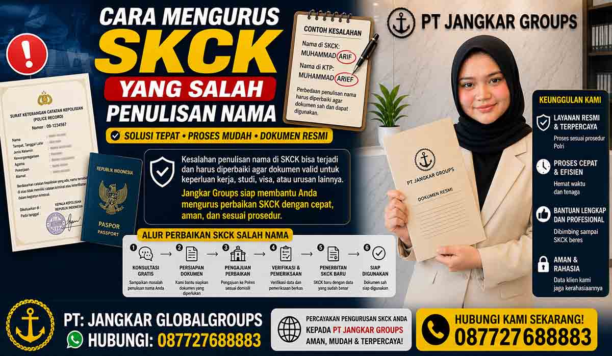 Cara Mengurus SKCK yang Salah Penulisan Nama
