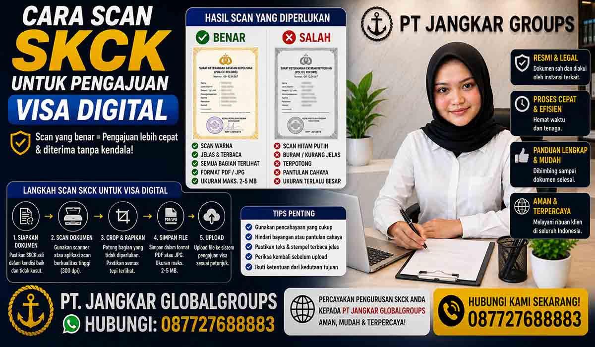 Cara Scan SKCK untuk Pengajuan Visa Digital