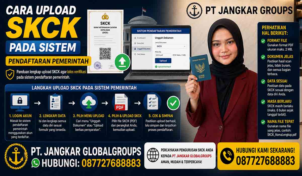 Cara Upload SKCK pada Sistem Pendaftaran Pemerintah
