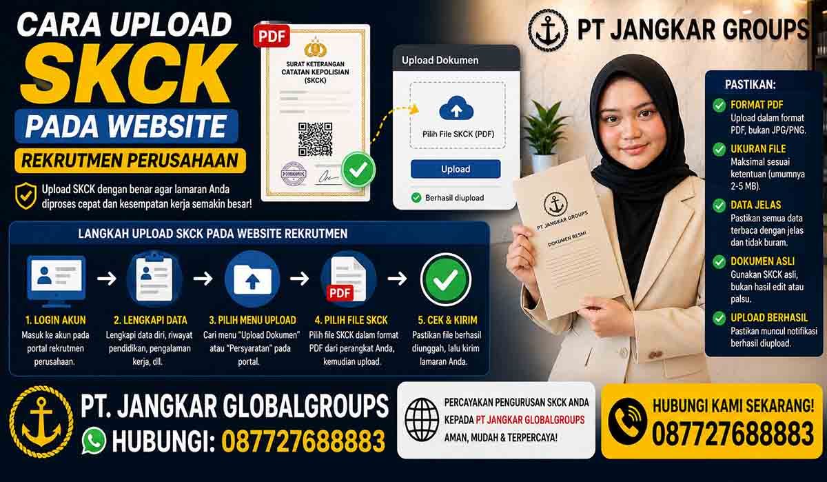 Cara Upload SKCK pada Website Rekrutmen Perusahaan