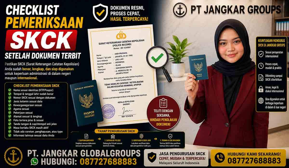 Checklist Pemeriksaan SKCK Setelah Dokumen Terbit