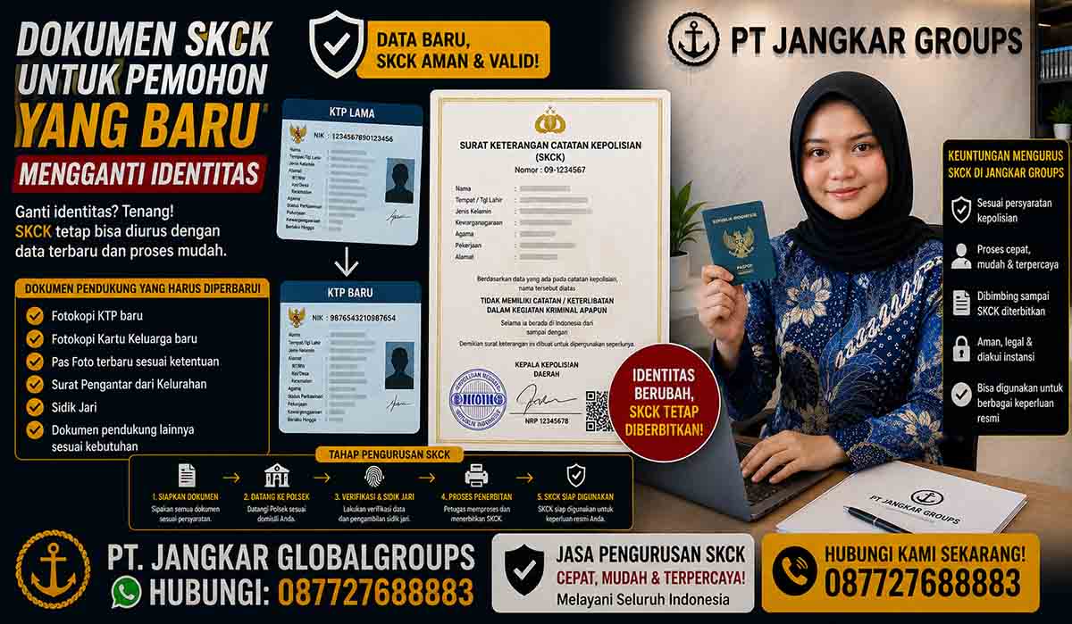 Dokumen SKCK untuk Pemohon yang Baru Mengganti Identitas