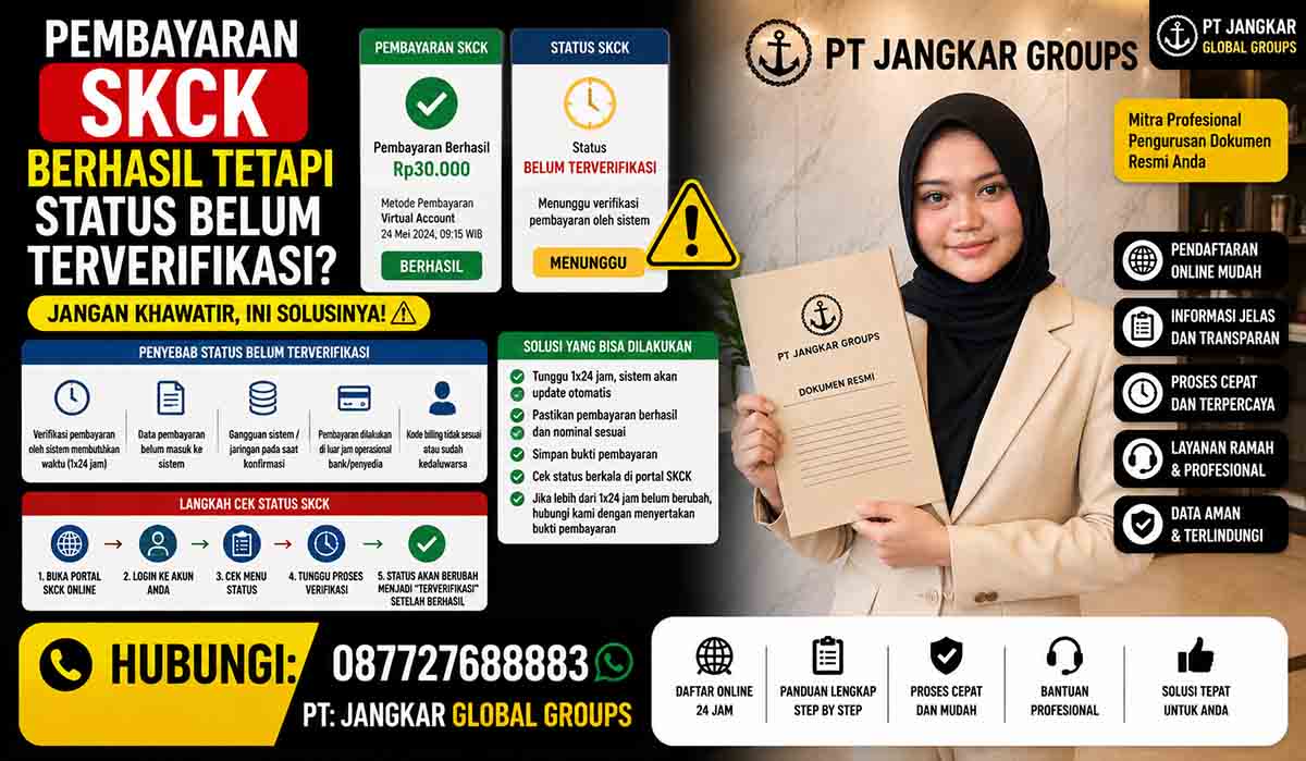 Pembayaran SKCK Berhasil tetapi Status Belum Terverifikasi