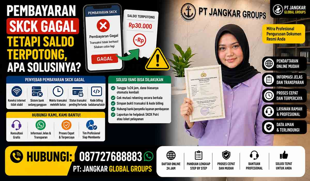 Pembayaran SKCK Gagal tetapi Saldo Terpotong, Apa Solusinya?