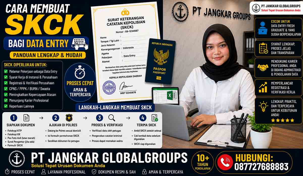 Persyaratan SKCK Data Entry