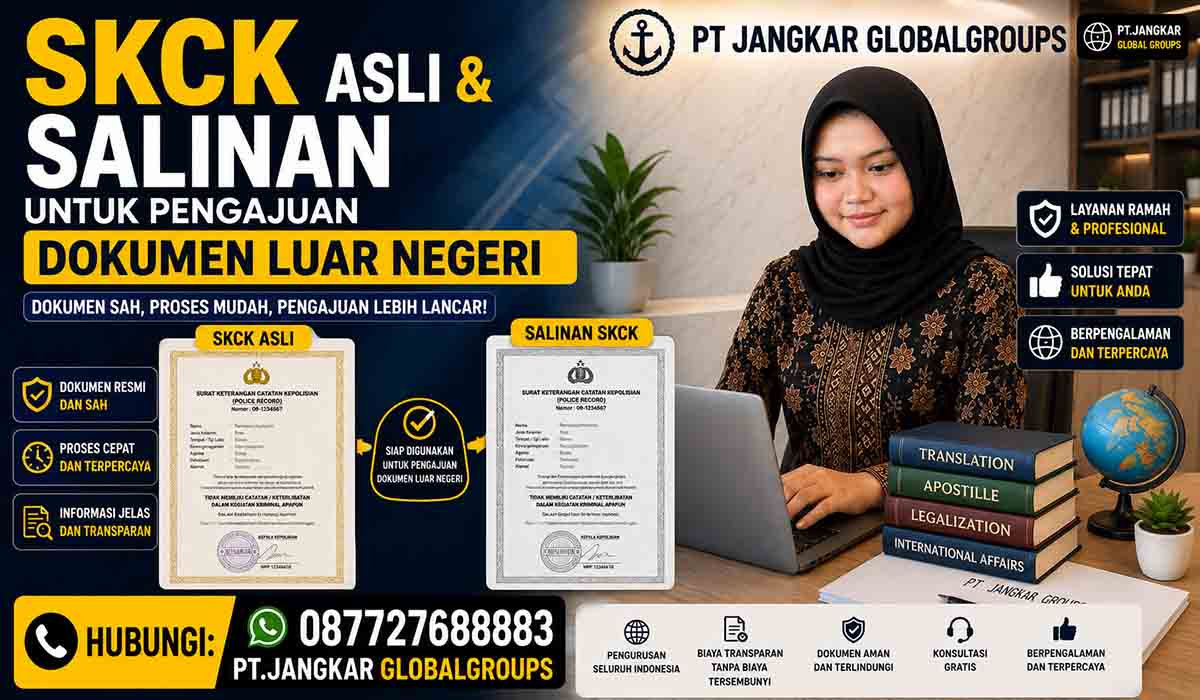 SKCK Asli dan Salinan untuk Pengajuan Dokumen Luar Negeri