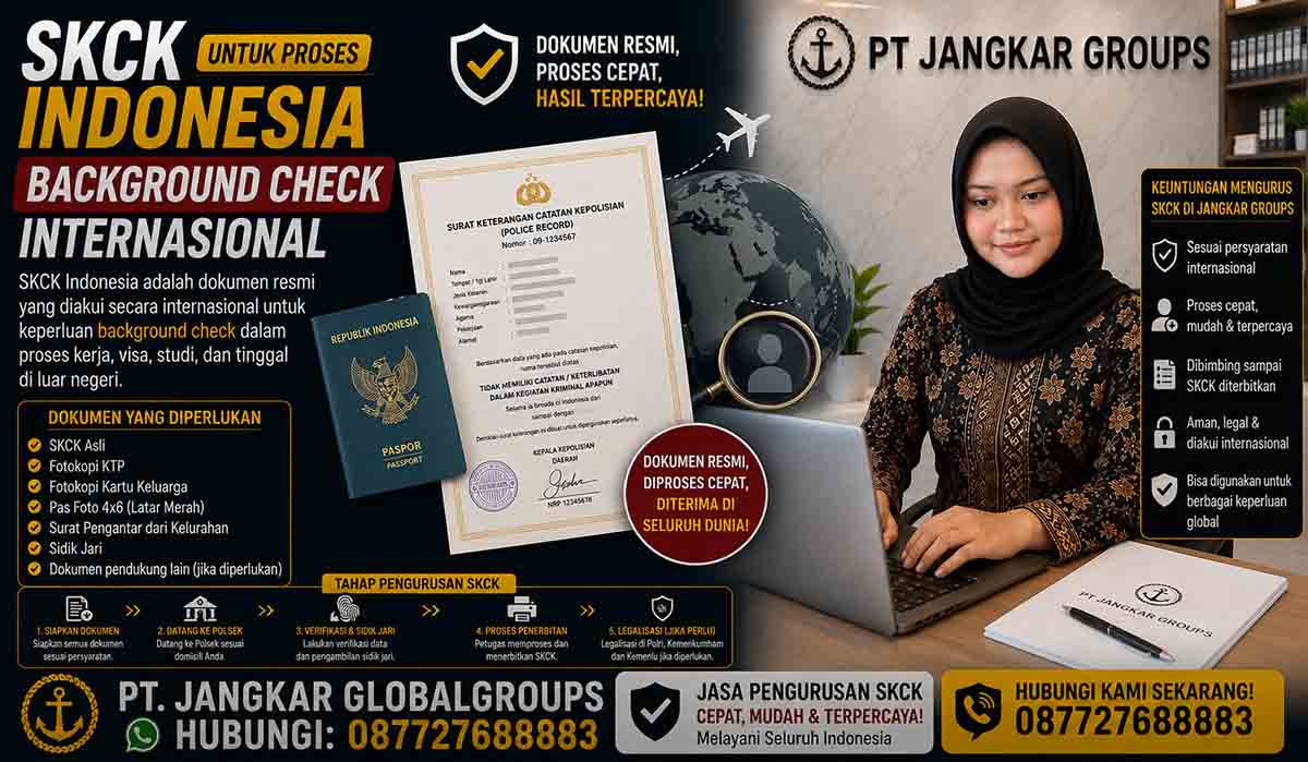 SKCK Indonesia untuk Proses Background Check Internasional