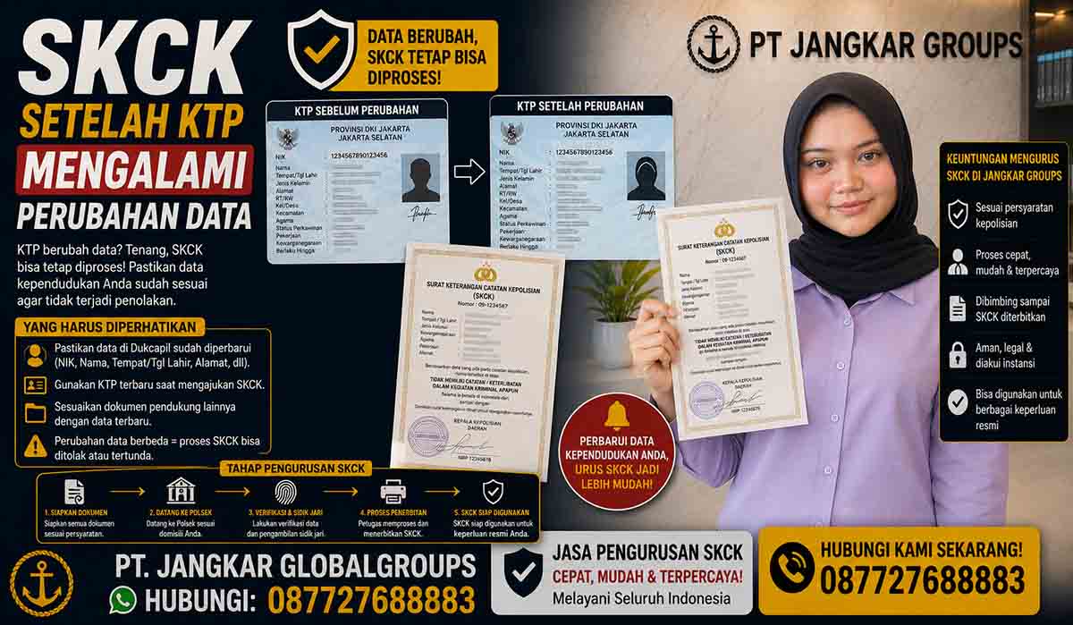 SKCK Setelah KTP Mengalami Perubahan Data